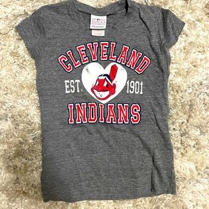 Girls Cotton Tee-Cleveland Indians